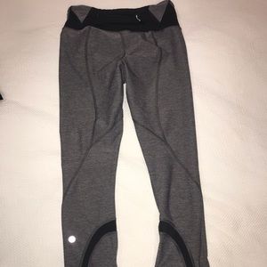 Lululemon gray crop leggings
